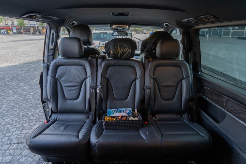 interior da van transfer europa
